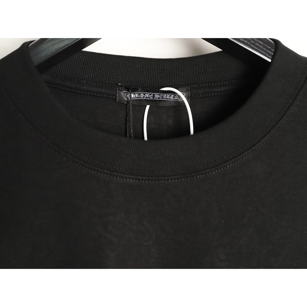 Chrome Hearts Appliqu¨¦ Embroidered Letter Hardware Cross Short-Sleeve T-Shirt TSK1,Chrome Hearts