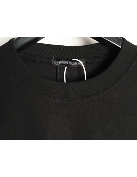 Chrome Hearts Appliqu¨¦ Embroidered Letter Hardware Cross Short-Sleeve T-Shirt TSK1,Chrome Hearts