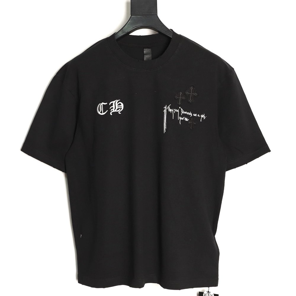 Chrome Hearts Back Patch Short-Sleeve T-Shirt TSK1,Chrome Hearts