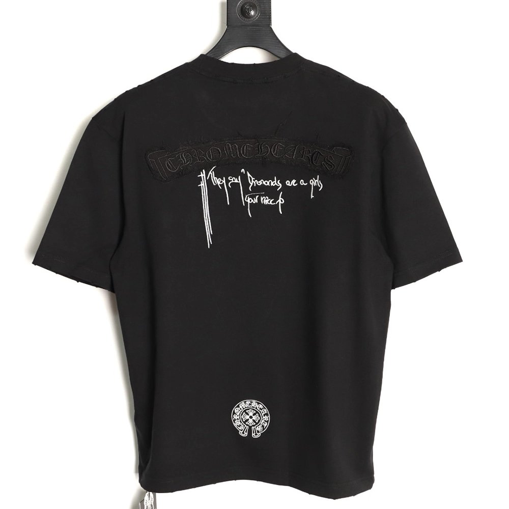 Chrome Hearts Back Patch Short-Sleeve T-Shirt TSK1,Chrome Hearts