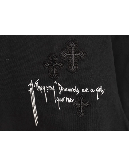 Chrome Hearts Back Patch Short-Sleeve T-Shirt TSK1,Chrome Hearts