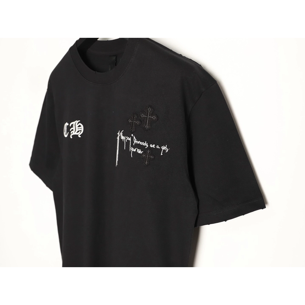 Chrome Hearts Back Patch Short-Sleeve T-Shirt TSK1,Chrome Hearts