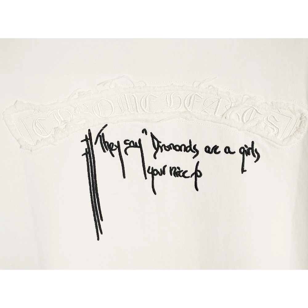 Chrome Hearts Back Patch Short-Sleeve T-Shirt,Chrome Hearts