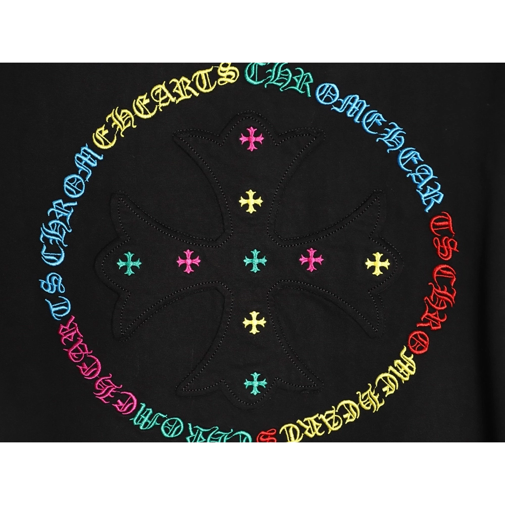 Chrome Hearts Colorful Logo Print Short-Sleeve T-Shirt TSK1,Chrome Hearts