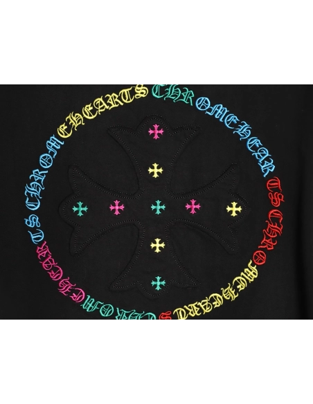 Chrome Hearts Colorful Logo Print Short-Sleeve T-Shirt TSK1,Chrome Hearts