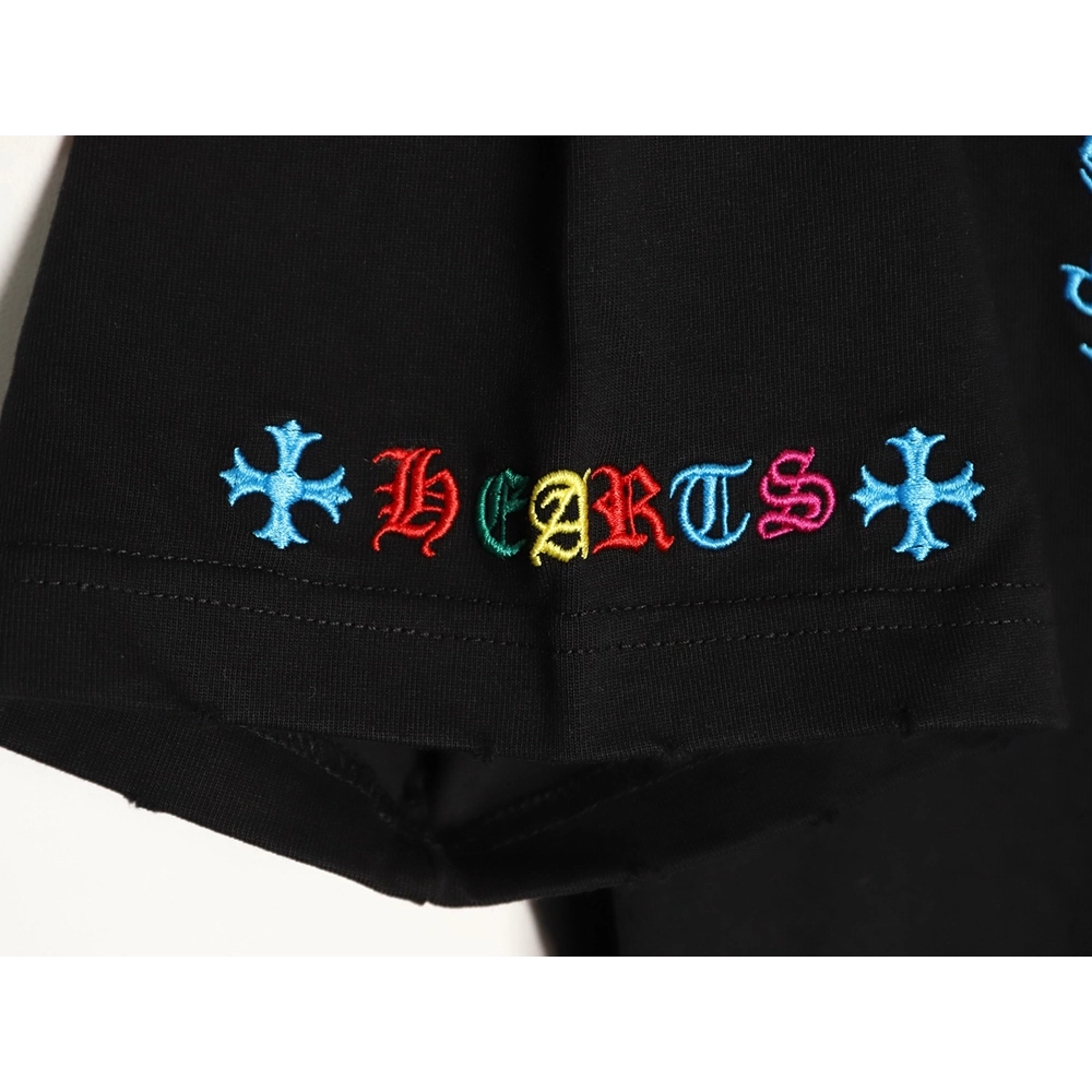 Chrome Hearts Colorful Logo Print Short-Sleeve T-Shirt TSK1,Chrome Hearts