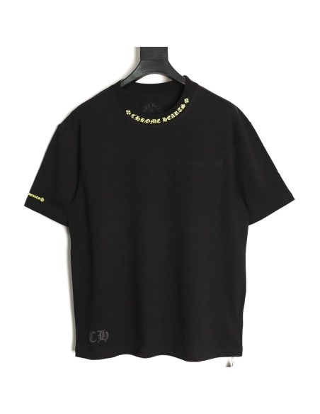 Chrome Hearts Pink Graffiti Print Short-Sleeve T-Shirt TSK1,Chrome Hearts