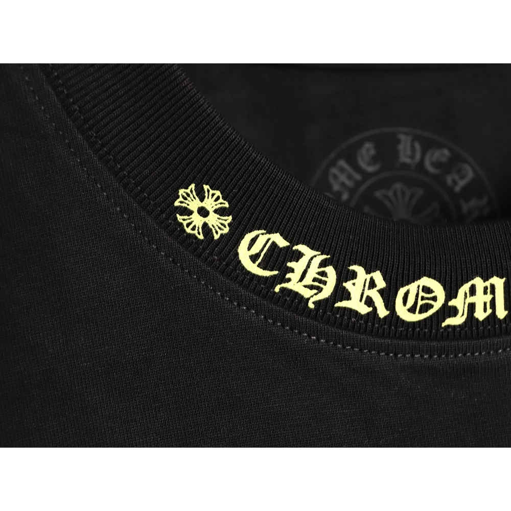 Chrome Hearts Pink Graffiti Print Short-Sleeve T-Shirt TSK1,Chrome Hearts