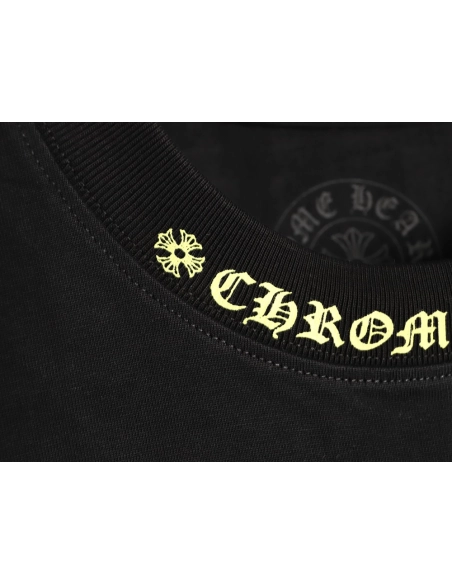 Chrome Hearts Pink Graffiti Print Short-Sleeve T-Shirt TSK1,Chrome Hearts