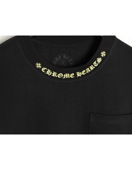 Chrome Hearts Pink Graffiti Print Short-Sleeve T-Shirt TSK1,Chrome Hearts