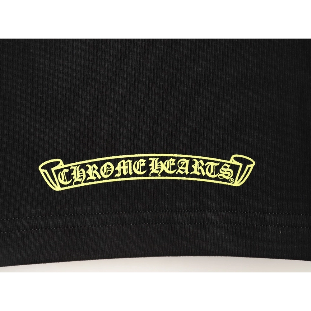 Chrome Hearts Pink Graffiti Print Short-Sleeve T-Shirt TSK1,Chrome Hearts