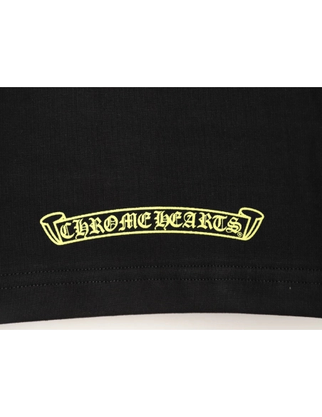 Chrome Hearts Pink Graffiti Print Short-Sleeve T-Shirt TSK1,Chrome Hearts