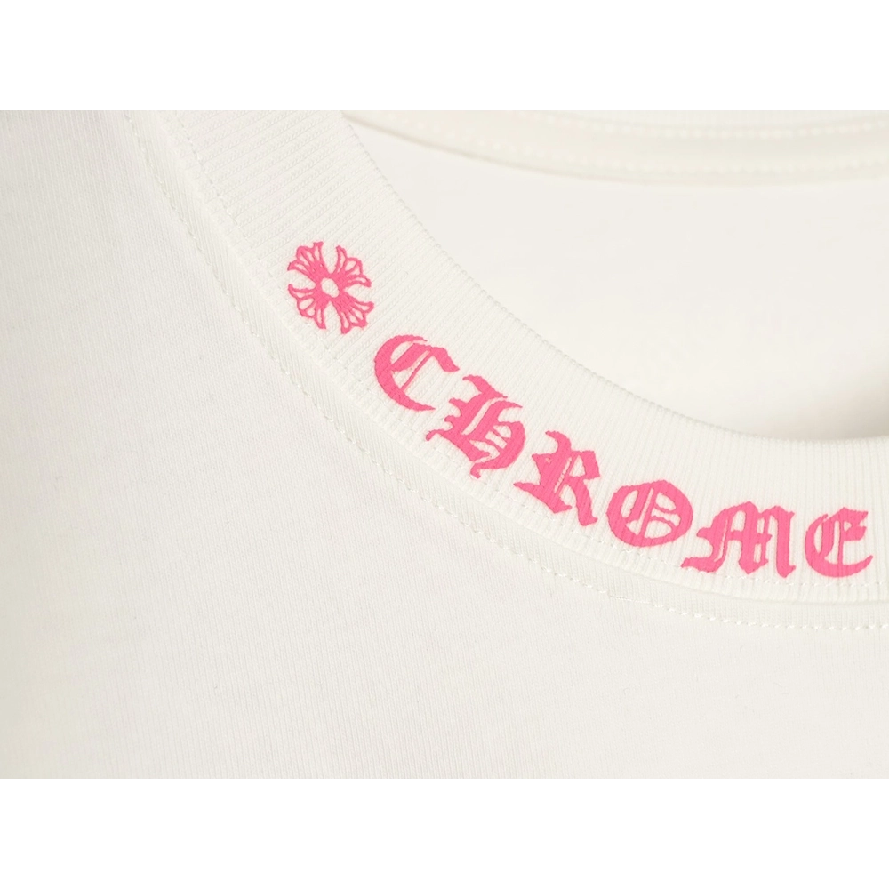 Chrome Hearts Pink Graffiti Print Short-Sleeve T-Shirt,Chrome Hearts