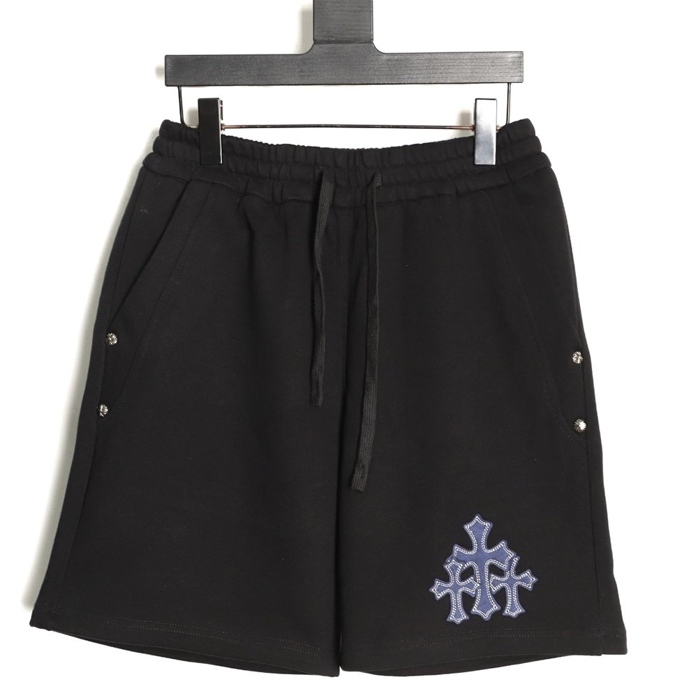 Chrome Hearts Cross Appliqu¨¦ Embroidered Shorts TSK1,Chrome Hearts