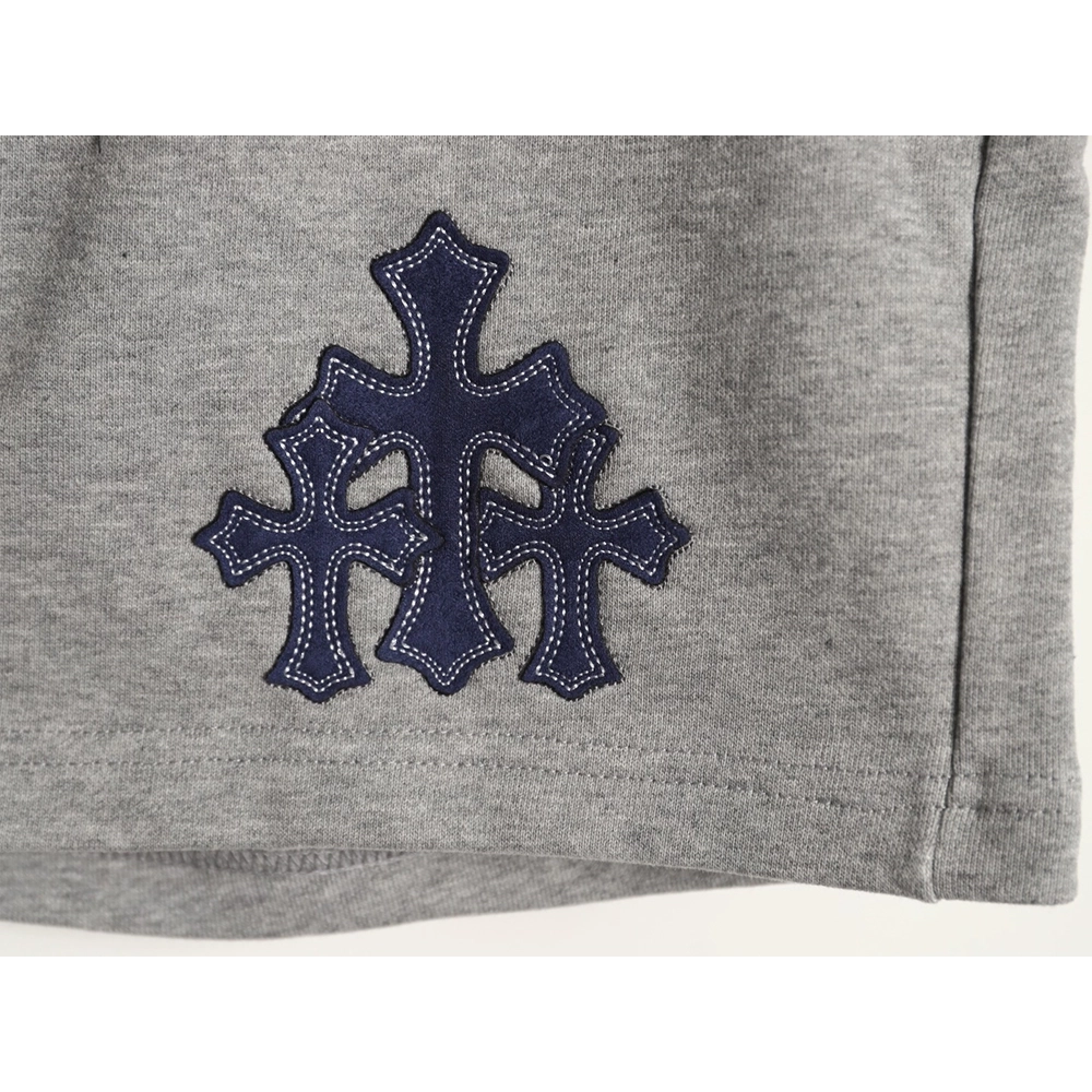 Chrome Hearts Cross Appliqu¨¦ Embroidered Shorts,Chrome Hearts