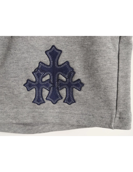 Chrome Hearts Cross Appliqu¨¦ Embroidered Shorts,Chrome Hearts