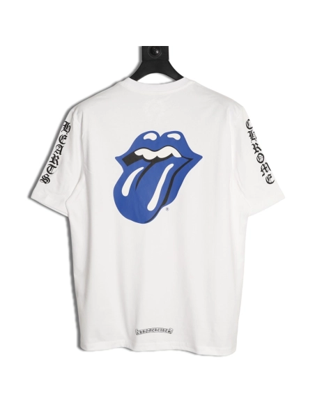 Chrome Hearts "Big Tongue" Print Short-Sleeve T-Shirt,Chrome Hearts