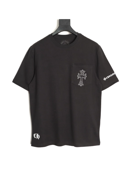 Chrome Hearts Sketch Cross Print Short-Sleeve T-Shirt TSK1,Chrome Hearts