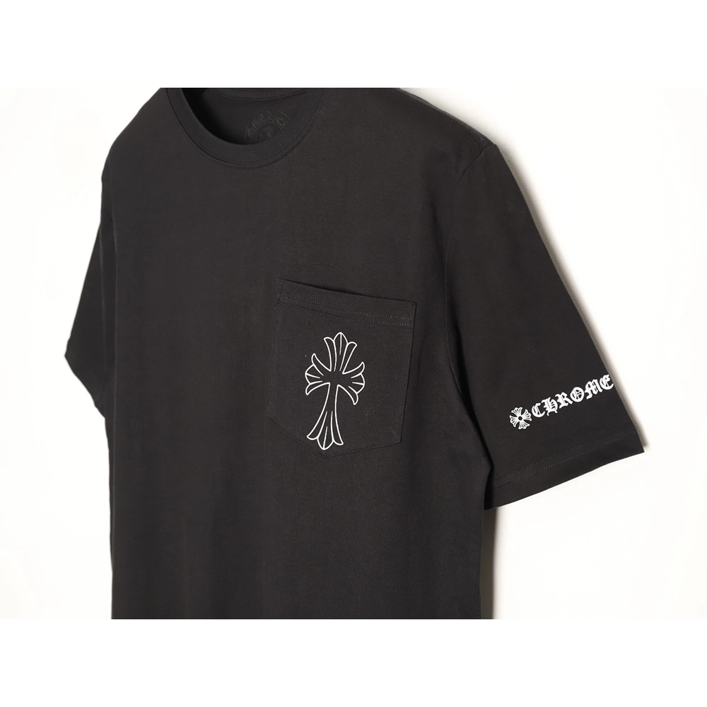 Chrome Hearts Sketch Cross Print Short-Sleeve T-Shirt TSK1,Chrome Hearts