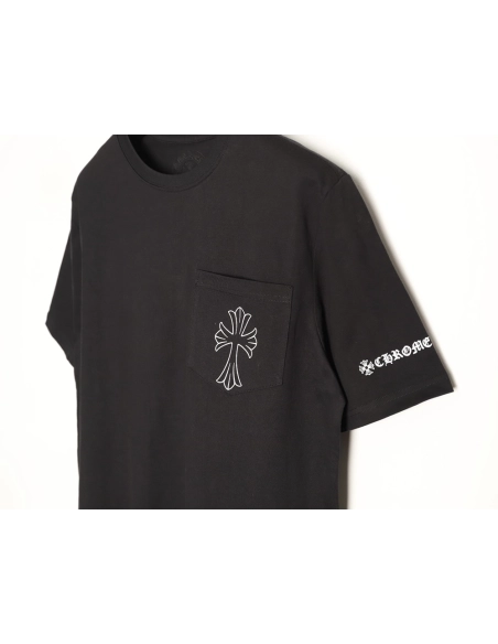 Chrome Hearts Sketch Cross Print Short-Sleeve T-Shirt TSK1,Chrome Hearts