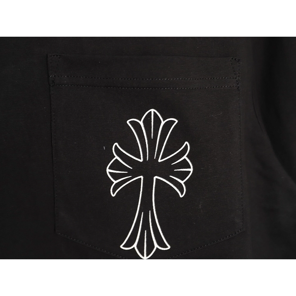 Chrome Hearts Sketch Cross Print Short-Sleeve T-Shirt TSK1,Chrome Hearts