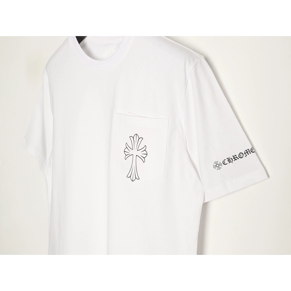 Chrome Hearts Sketch Cross Print Short-Sleeve T-Shirt,Chrome Hearts