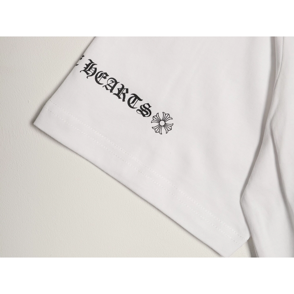 Chrome Hearts Sketch Cross Print Short-Sleeve T-Shirt,Chrome Hearts