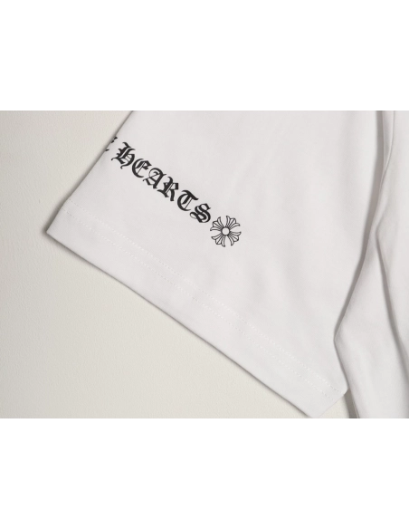 Chrome Hearts Sketch Cross Print Short-Sleeve T-Shirt,Chrome Hearts