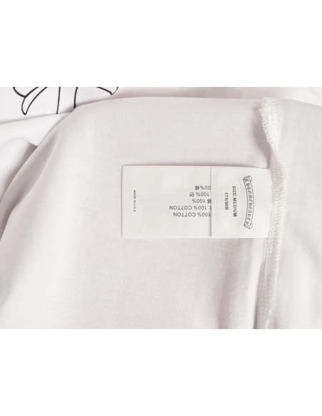 Chrome Hearts Sketch Cross Print Short-Sleeve T-Shirt,Chrome Hearts