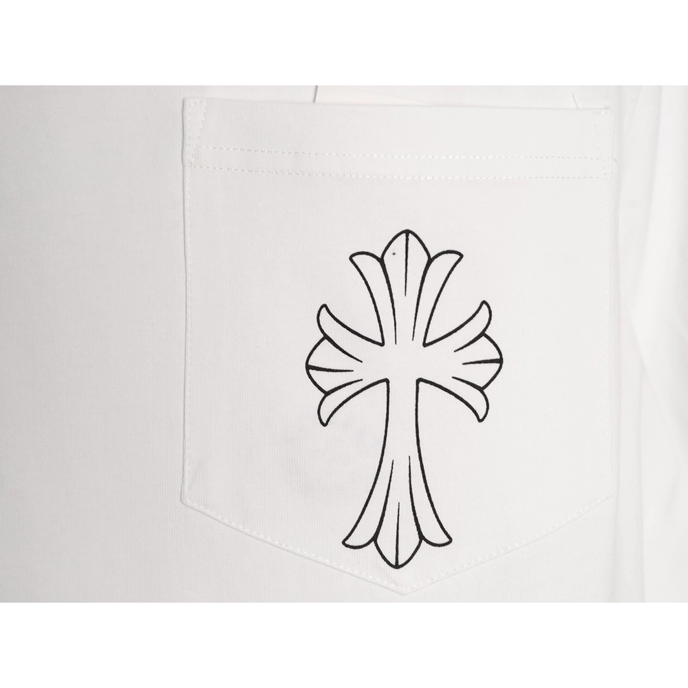 Chrome Hearts Sketch Cross Print Short-Sleeve T-Shirt,Chrome Hearts