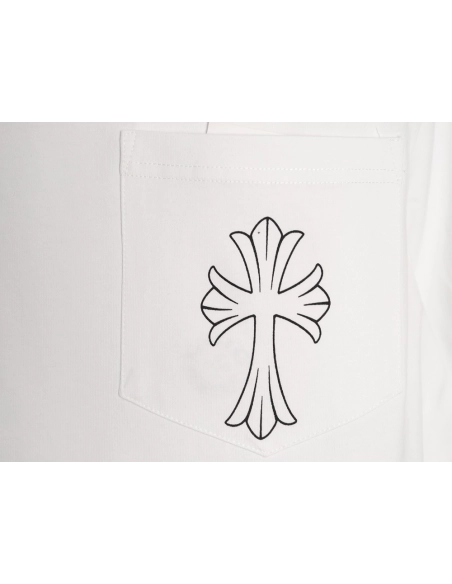 Chrome Hearts Sketch Cross Print Short-Sleeve T-Shirt,Chrome Hearts