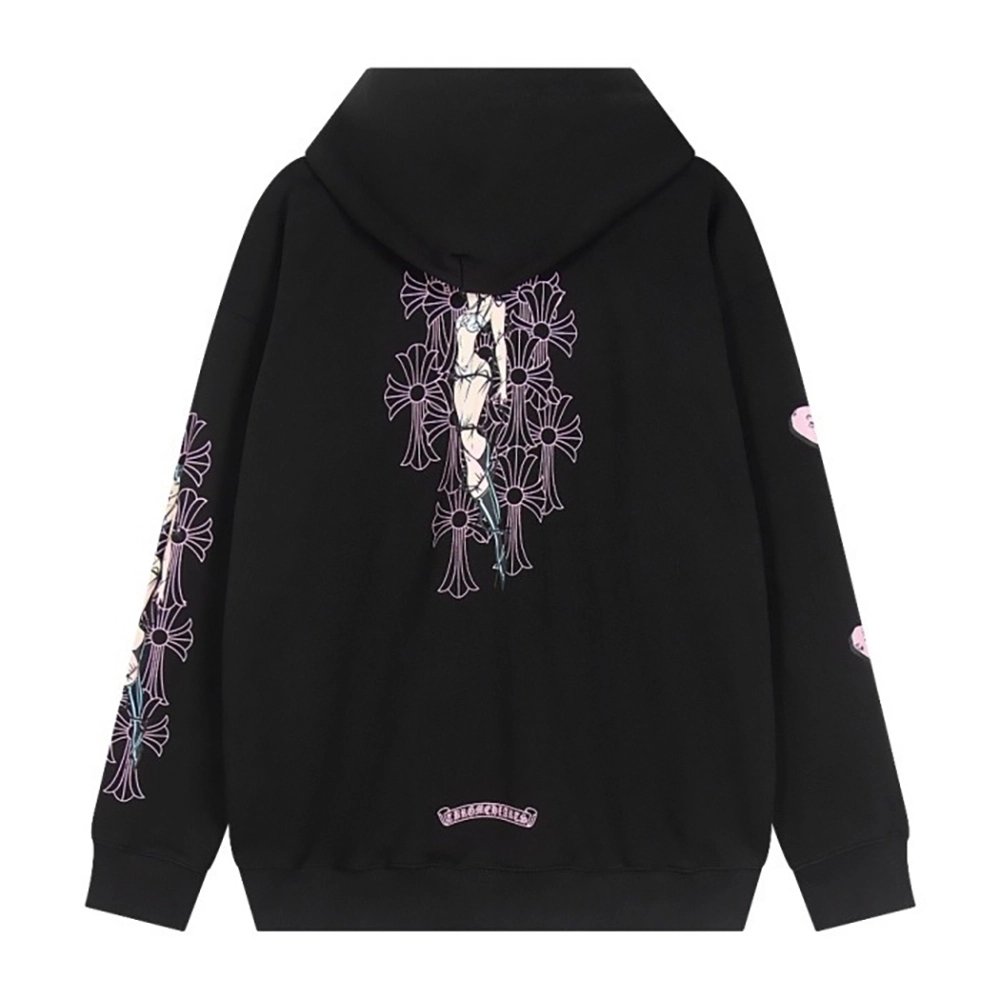 Chrome Hearts Deadly Doll Zip-Up Hoodie,Chrome Hearts