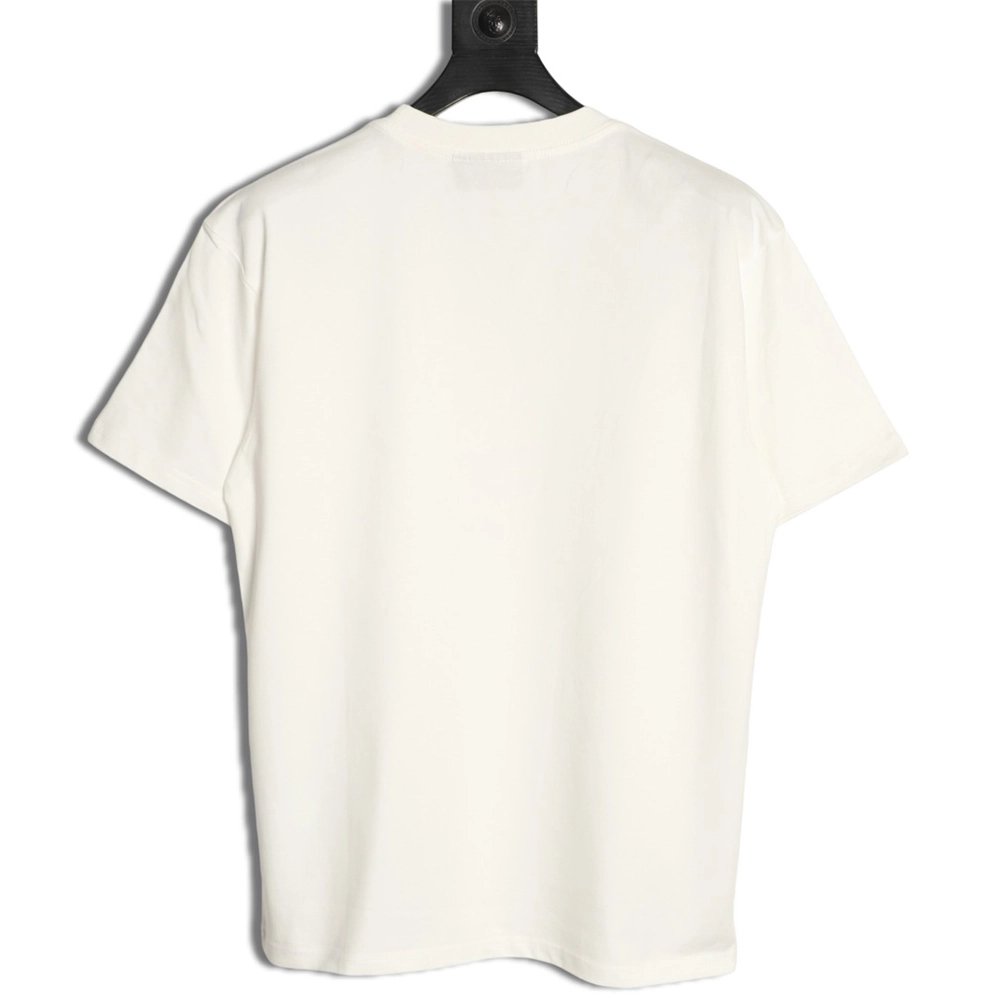 Drew House Line Smiley Face Print Crew Neck Short Sleeve T-Shirt,drew house