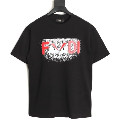 Fendi monster eye letter short-sleeved T-shirt TSK1,Fendi