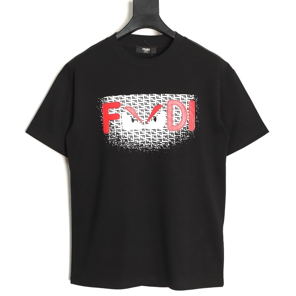 Fendi monster eye letter short-sleeved T-shirt TSK1,Fendi