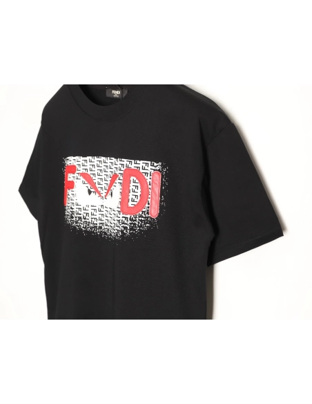 Fendi monster eye letter short-sleeved T-shirt TSK1,Fendi