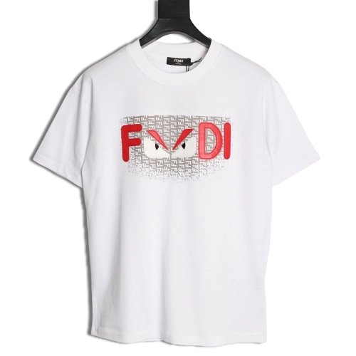 Fendi monster eye letter short-sleeved T-shirt,Fendi