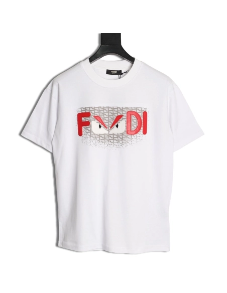 Fendi monster eye letter short-sleeved T-shirt,Fendi
