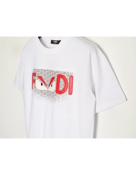 Fendi monster eye letter short-sleeved T-shirt,Fendi
