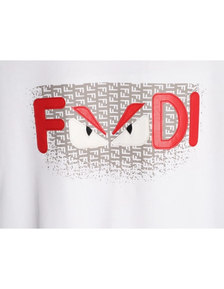 Fendi monster eye letter short-sleeved T-shirt,Fendi