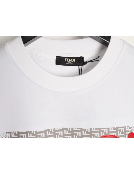 Fendi monster eye letter short-sleeved T-shirt,Fendi
