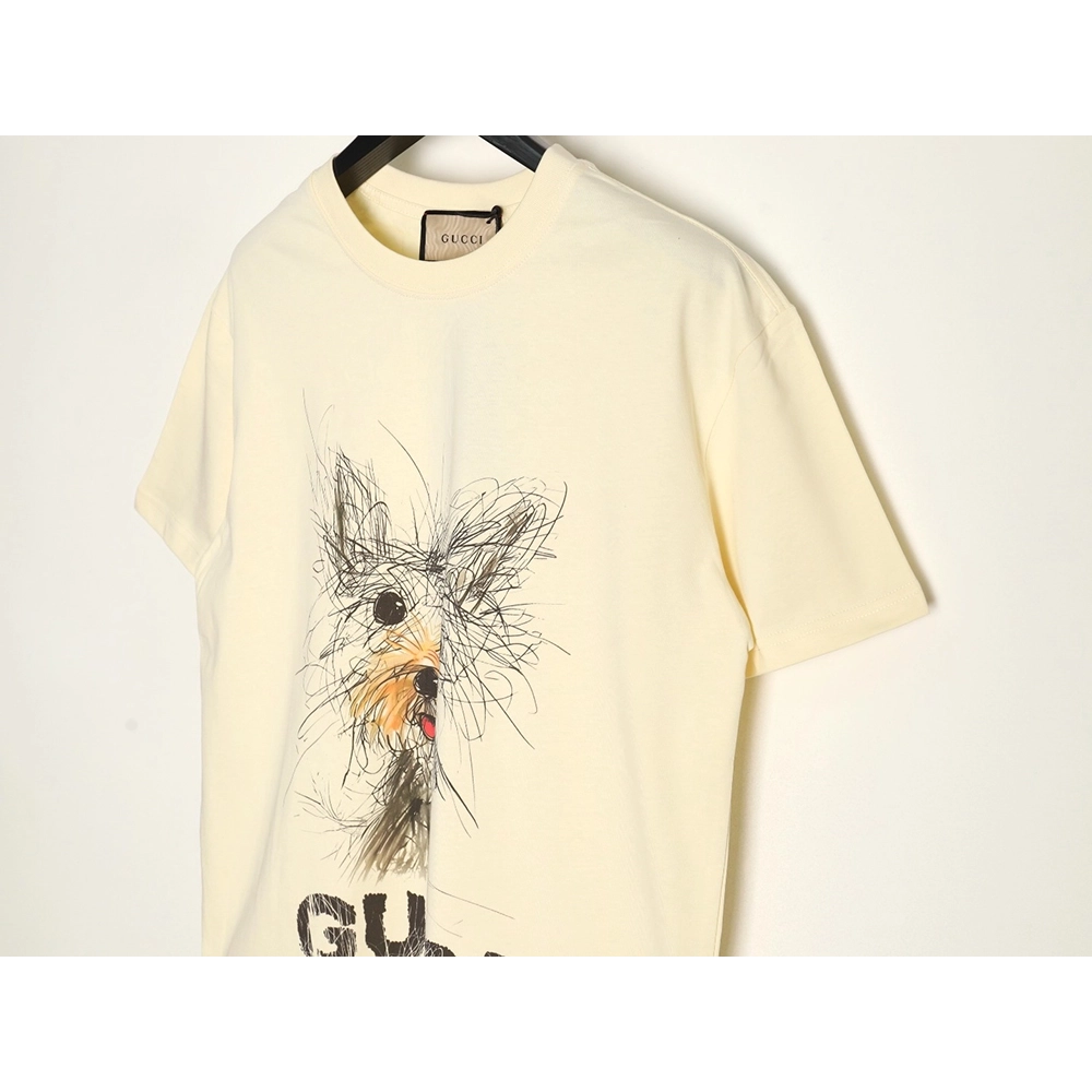Gucci Sketch Puppy Short-Sleeve T-Shirt,Gucci