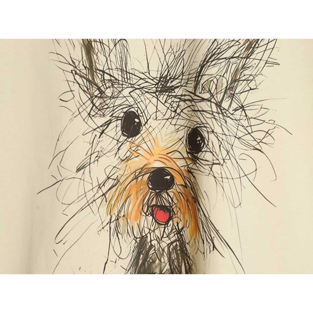 Gucci Sketch Puppy Short-Sleeve T-Shirt,Gucci