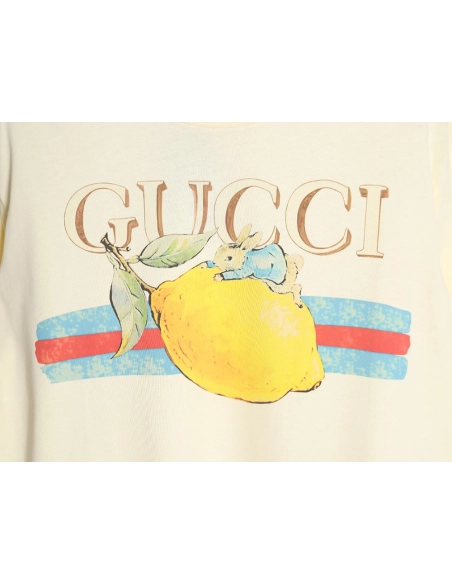 Gucci Peter Rabbit Crew-Neck Short-Sleeve T-Shirt,Gucci