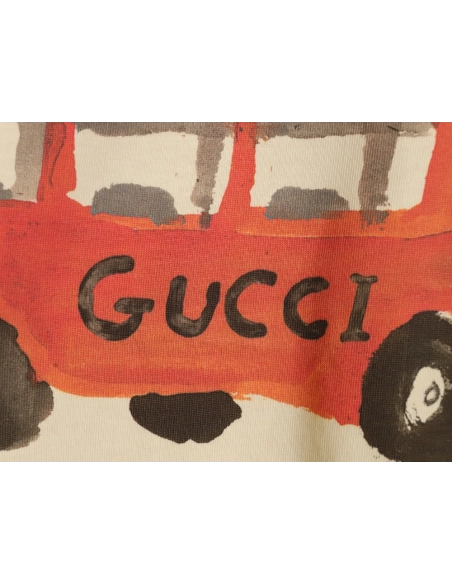 Gucci Animal Bus Printed Short-Sleeve T-Shirt,Gucci