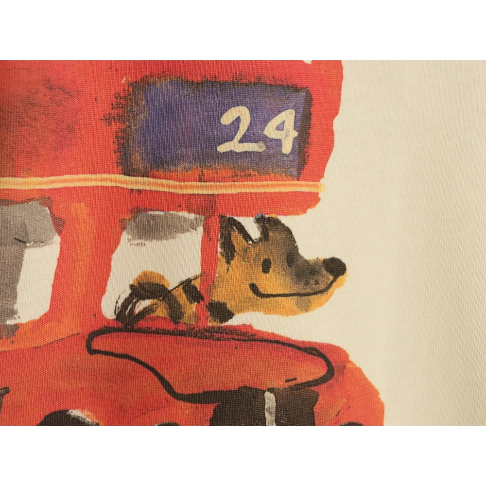 Gucci Animal Bus Printed Short-Sleeve T-Shirt,Gucci