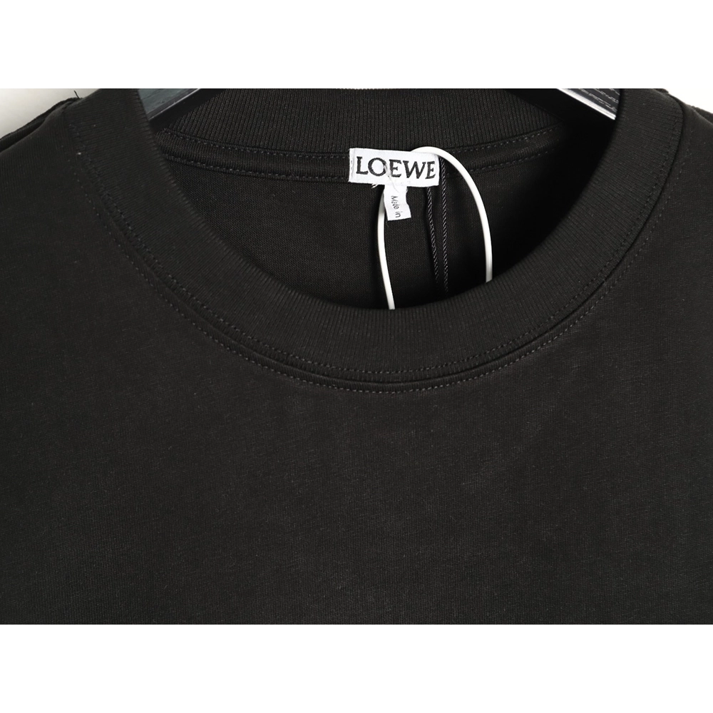 Loewe misaligned logo embroidered short-sleeved T-shirt TSK1,Loewe