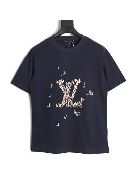Louis Vuitton sailboat logo embroidered short-sleeved T-shirt TSK1,Louis Vuitton