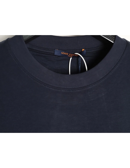 Louis Vuitton sailboat logo embroidered short-sleeved T-shirt TSK1,Louis Vuitton