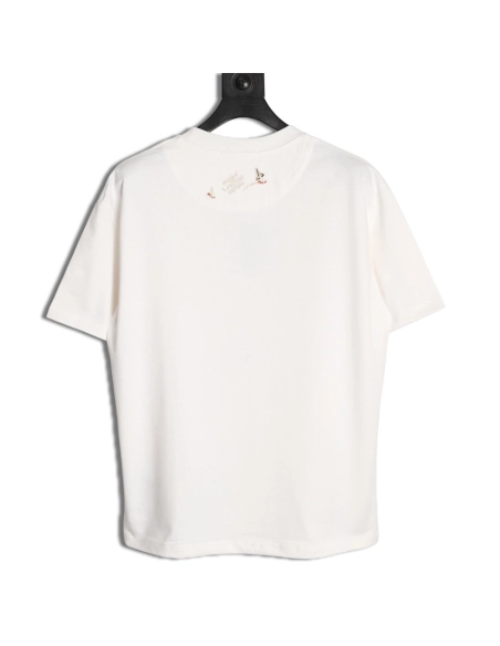 Louis Vuitton sailboat logo embroidered short-sleeved T-shirt,Louis Vuitton